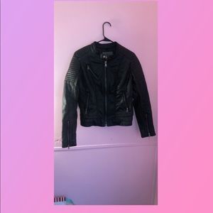 Faux leather jacket